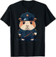Police Officer Guinea Pig Cop on Police Guinea Pig T-Shirt - T-Shirt | Black