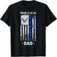 Vintage USA Flag Proud to Be an US Air Force Dad T-Shirt - T-Shirt | Black