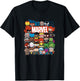 Marvel Kawaii Marvel Universe Super Heroes Chibi Group Shot T-Shirt - T-Shirt | Black