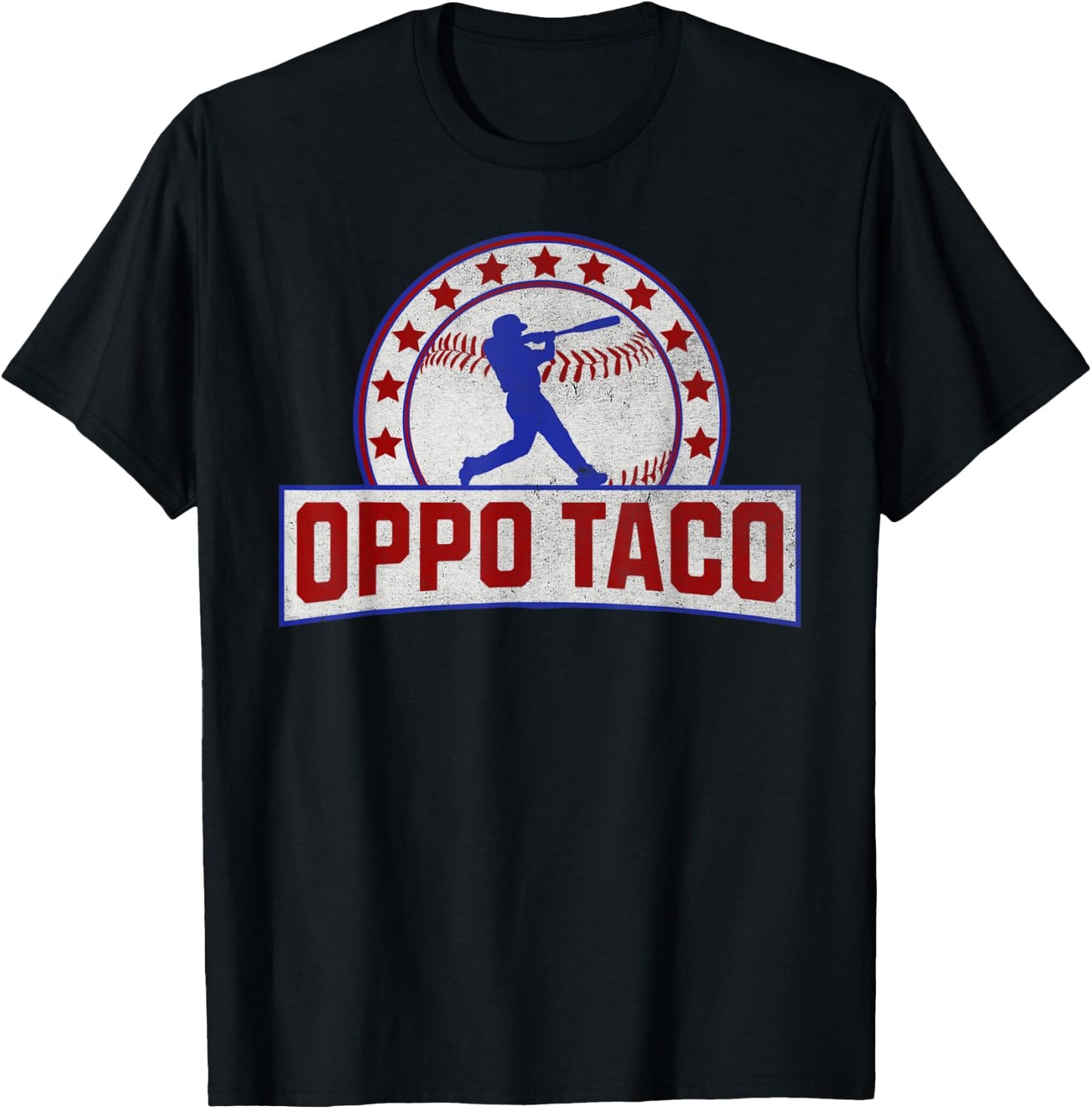 Baseball Oppo Taco Base Ball Home Run T-Shirt - T-Shirt | Black