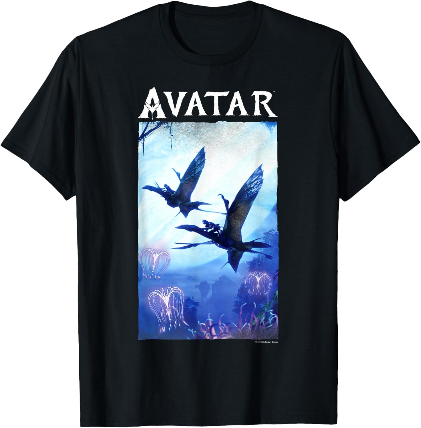 Avatar: The Way of Water Avatar Flight Pandora Panel T-Shirt - T-Shirt | Black