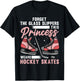 Funny Ice Hockey Art Girls Ice Hockey Player Lover T-Shirt - T-Shirt | Black