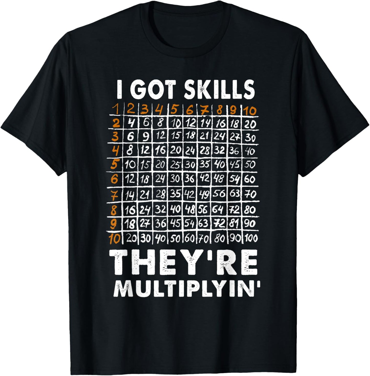 I Got Skill They're Multiplying Back To School Match Teacher Women Kids T-Shirt - T-Shirt | Black