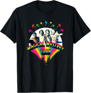 The Beatles - Magical Mystery Tour with Group Members T-Shirt - T-Shirt | Black