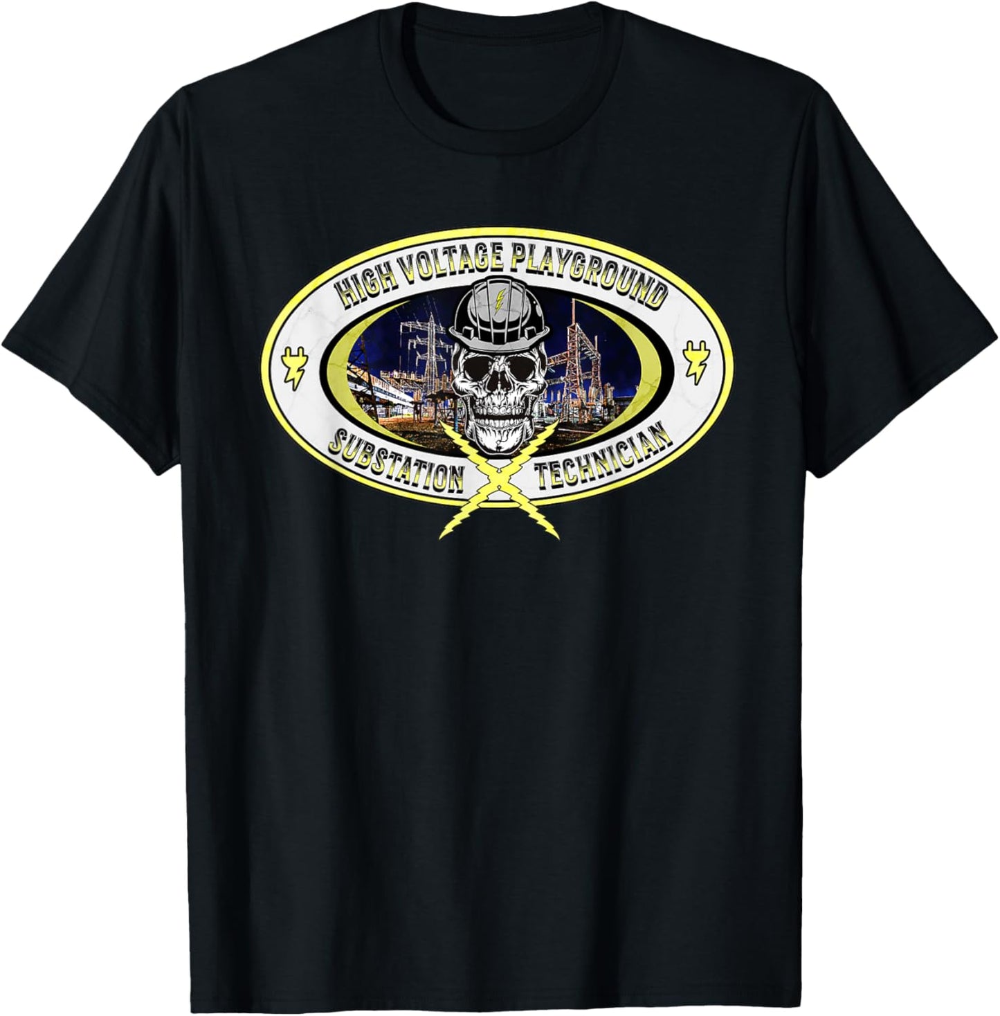 Substation Technician T-Shirt - T-Shirt | Black