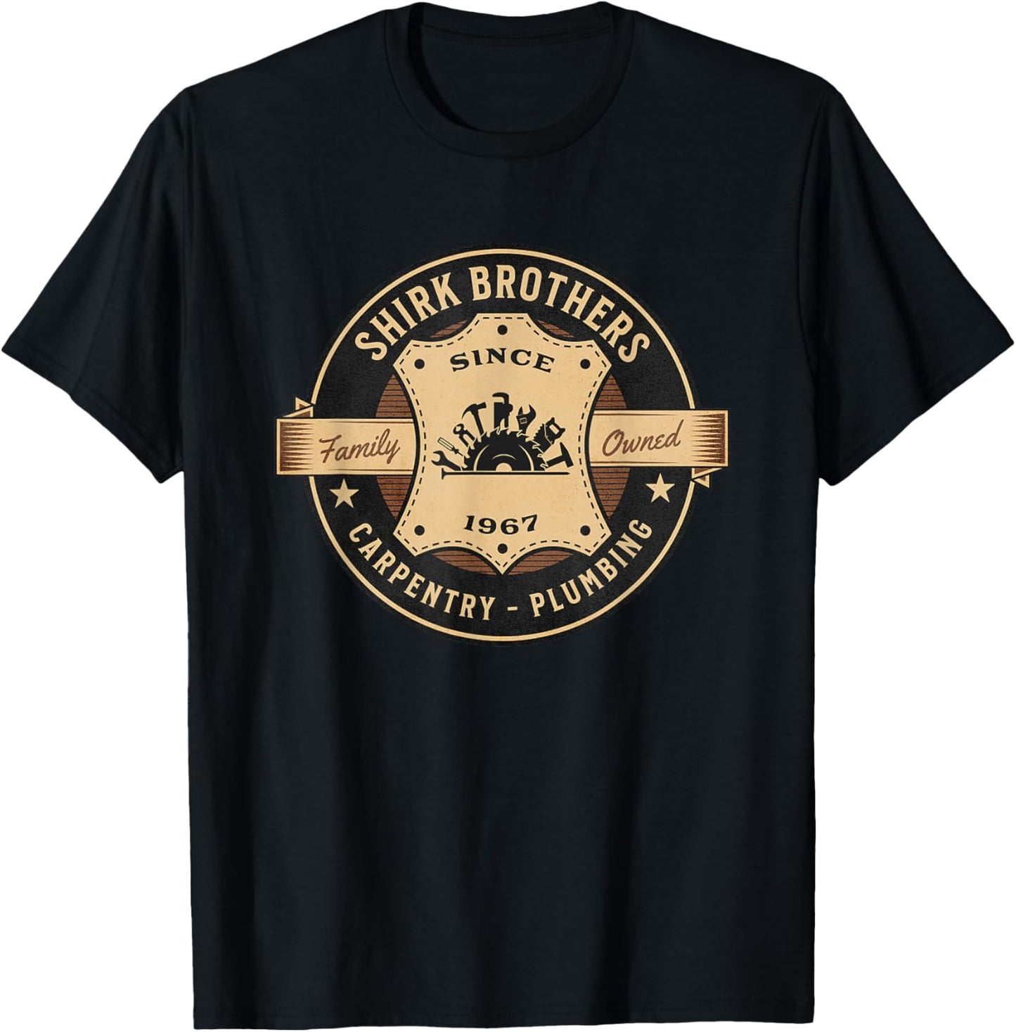 The Money Pit | Shirk Brothers Construction Retro Movie T-Shirt - T-Shirt | Black