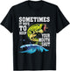 Funny Sometimes It Pays To Keep Your Mouth Shut | Fishing T-Shirt - T-Shirt | Black