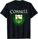 Connell Surname Irish Clan Tartan Badge Ireland T-Shirt - T-Shirt | Black