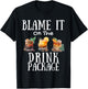 Blame It On The Drink Package T-Shirt - T-Shirt | Black