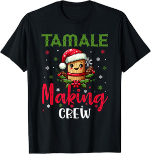 Christmas Tamale Making Crew Mexican Xmas Mexico Season T-Shirt - T-Shirt | Black