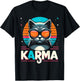 Karma Cat Women Girls Kids T-Shirt - T-Shirt | Black