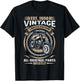 Est 1950 Vintage All Original Parts Motorcycle 74th Birthday T-Shirt - T-Shirt | Black
