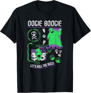 Disney The Nightmare Before Christmas Oogie Boogie Poster T-Shirt - T-Shirt | Black