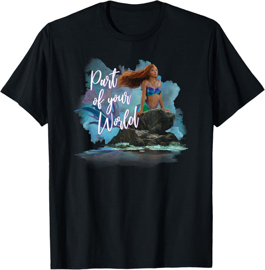 Little Mermaid - Part Of Your World T-Shirt - T-Shirt | Black