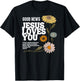 Good News Jesus Loves You T-Shirt - T-Shirt | Black