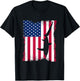 Vintage US Flag Thresher Shark T-Shirt - T-Shirt | Black