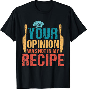 Funny Chef Culinary Cook Lover Recipe Design Women T-Shirt - T-Shirt | Black