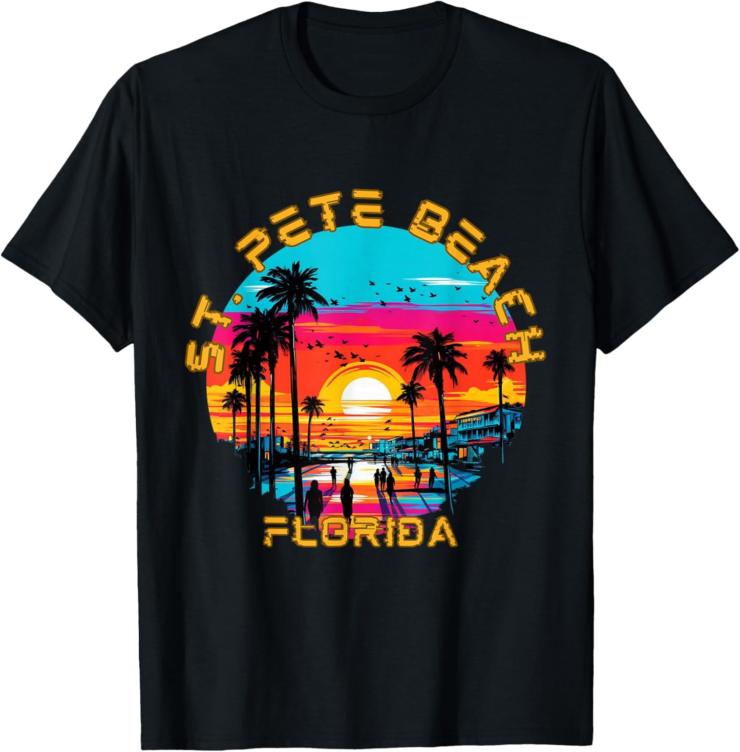 St. Pete Beach Florida T-Shirt - T-Shirt | Black