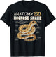 Anatomy Of A Hognose Snake Reptile Lover Funny T-Shirt - T-Shirt | Black