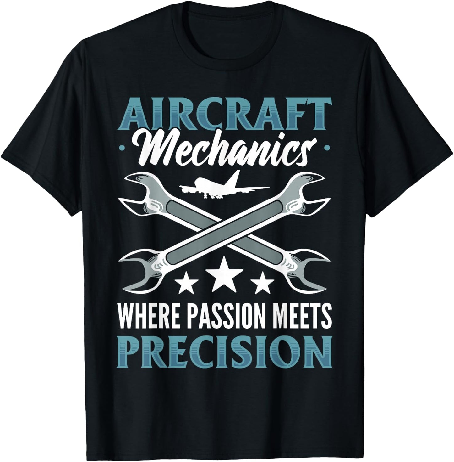 Aviation Mechanic Airframe Mechanic Airplane Aviation T-Shirt - T-Shirt | Black
