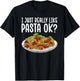 Best Pasta Art Women Kids Italian Dish Pasta Lover T-Shirt - T-Shirt | Black