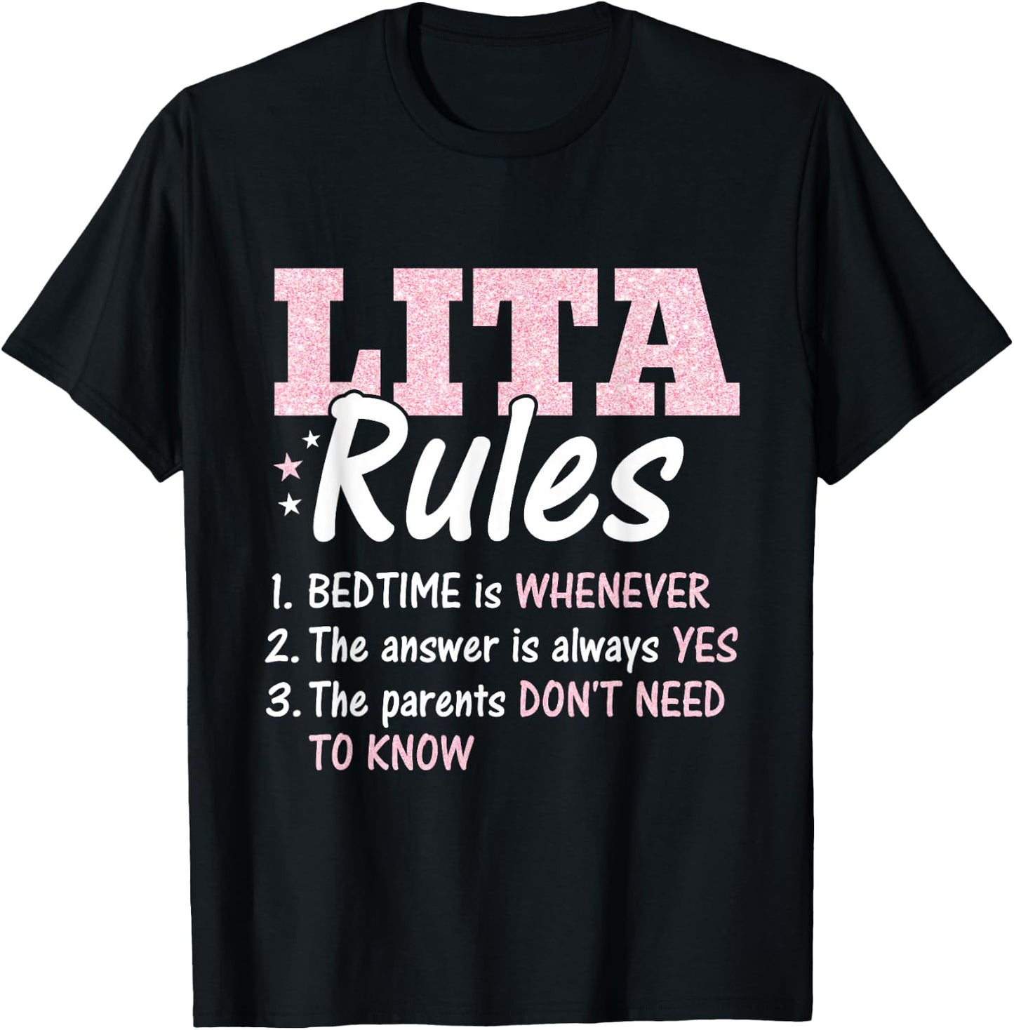 The Lita Rules Grandma Definition T-Shirt - T-Shirt | Black