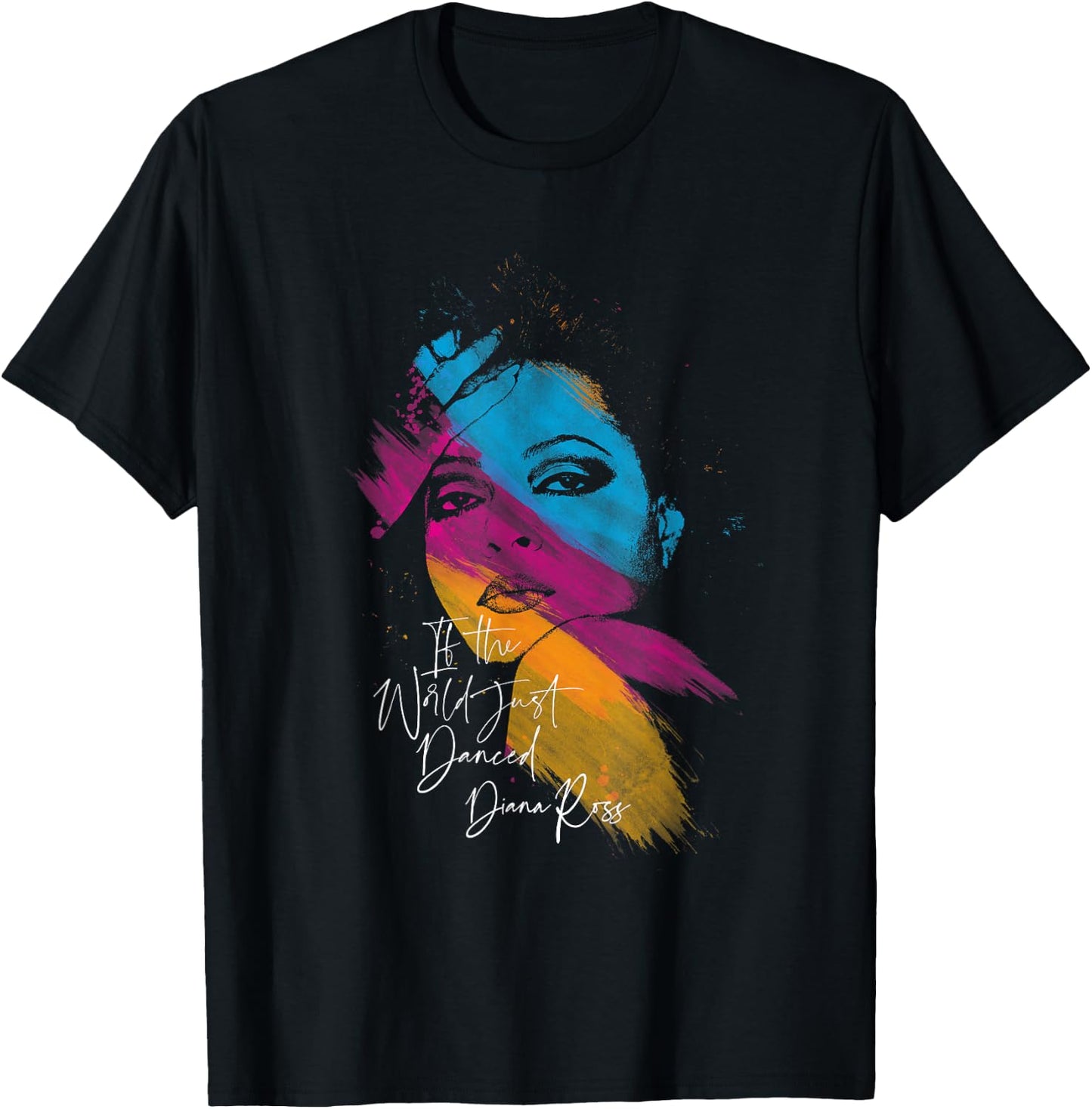 Diana Ross - Paint Strokes T-Shirt - T-Shirt | Black