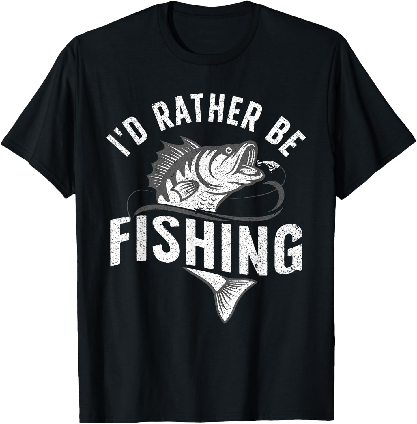 Funny Fishing Novelty Design Women Kids Fish Lovers Small T-Shirt - T-Shirt | Black