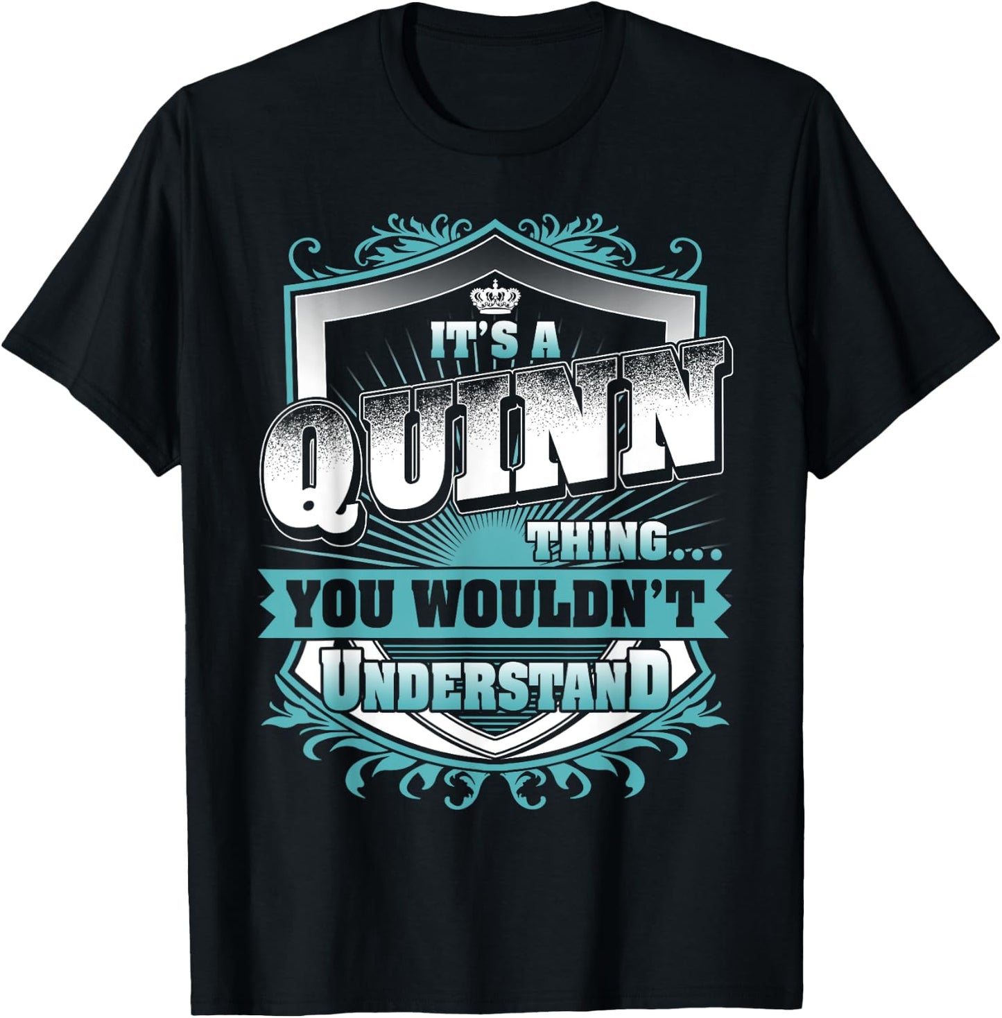 It's A QUINN Thing You Wouldn't Understand Name Vintage T-Shirt - T-Shirt | Black