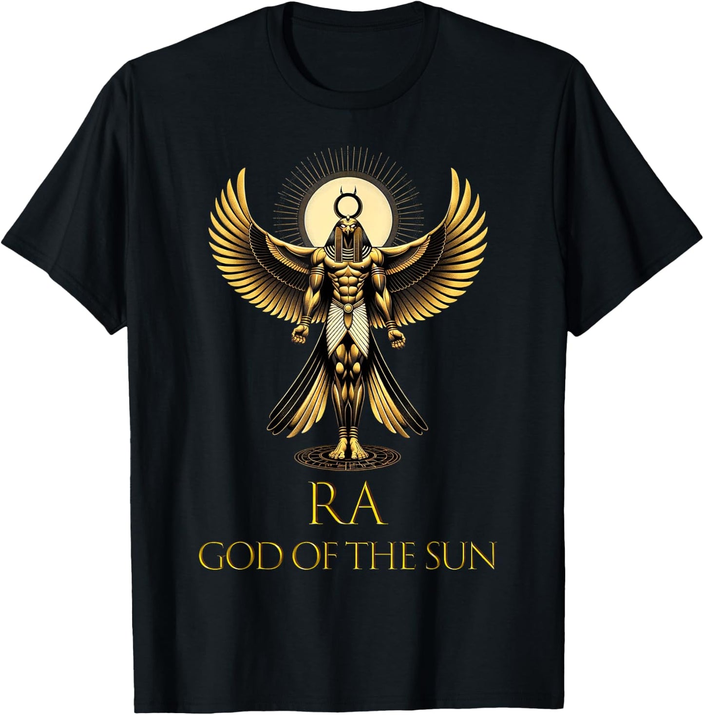 Ra God of the Sun Ancient Egyptian God Pharaoh King of Egypt T-Shirt - T-Shirt | Black