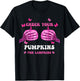 Check Your Pumpkins Breast Cancer Awareness Halloween Women T-Shirt - T-Shirt | Black