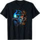 Retro Magical Wizard Fantasy T-Shirt - T-Shirt | Black