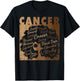 Cancer Girl African American Women Melanin Birthday T-Shirt - T-Shirt | Black