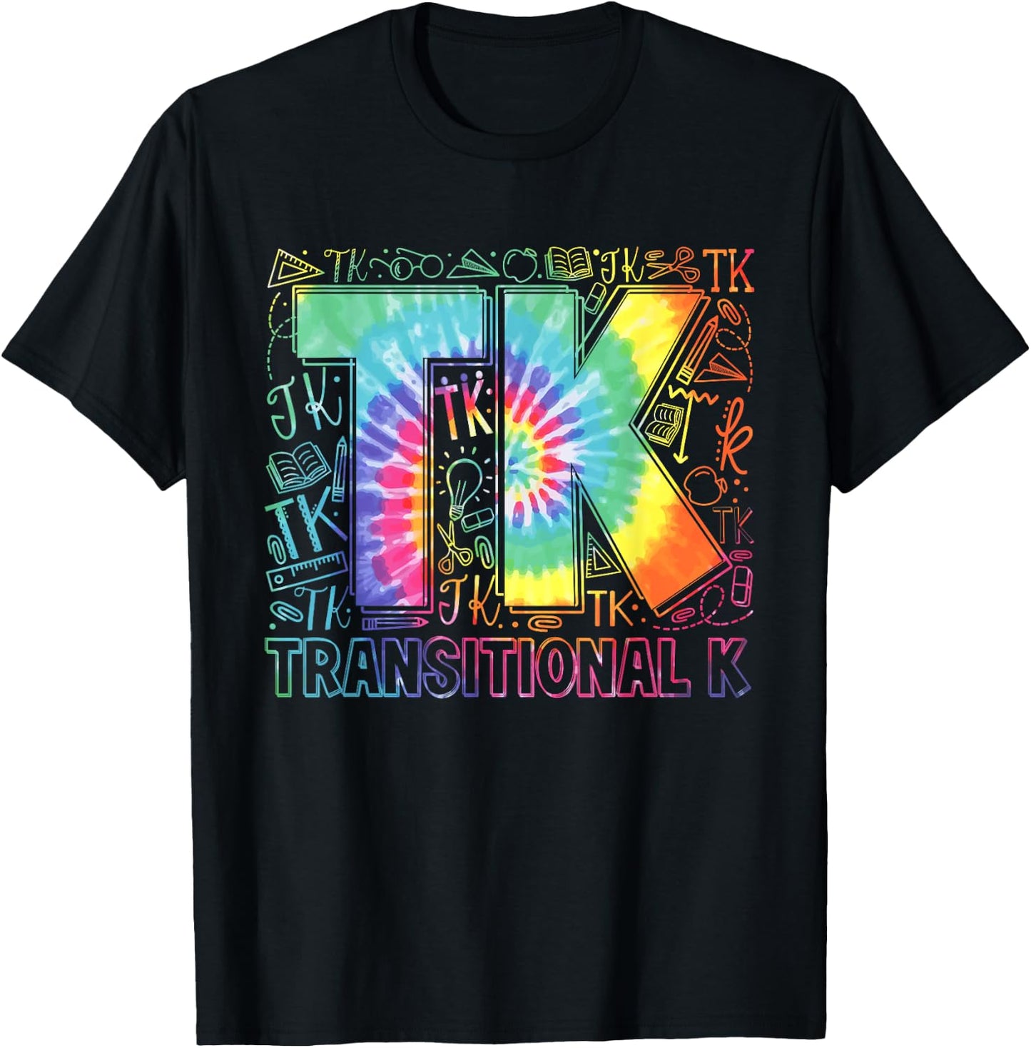 TK Transitional Kindergarten Teacher Funny Back To School T-Shirt - T-Shirt | Black