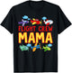 Flight Crew Mama Shirt Mom of The Birthday Boy Shirt T-Shirt - T-Shirt | Black