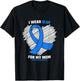 I Wear Blue For My Mom Colon Cancer Awareness T-Shirt - T-Shirt | Black