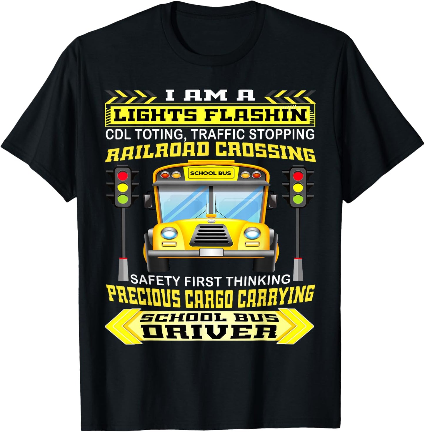 I'm A School Bus Driver Funny School Bus Driver Gifts T-Shirt - T-Shirt | Black