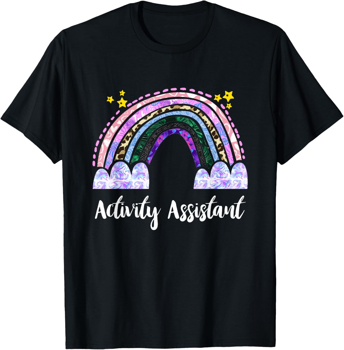 Activities Assistant Rainbow Appreciation Activity Assistant T-Shirt - T-Shirt | Black