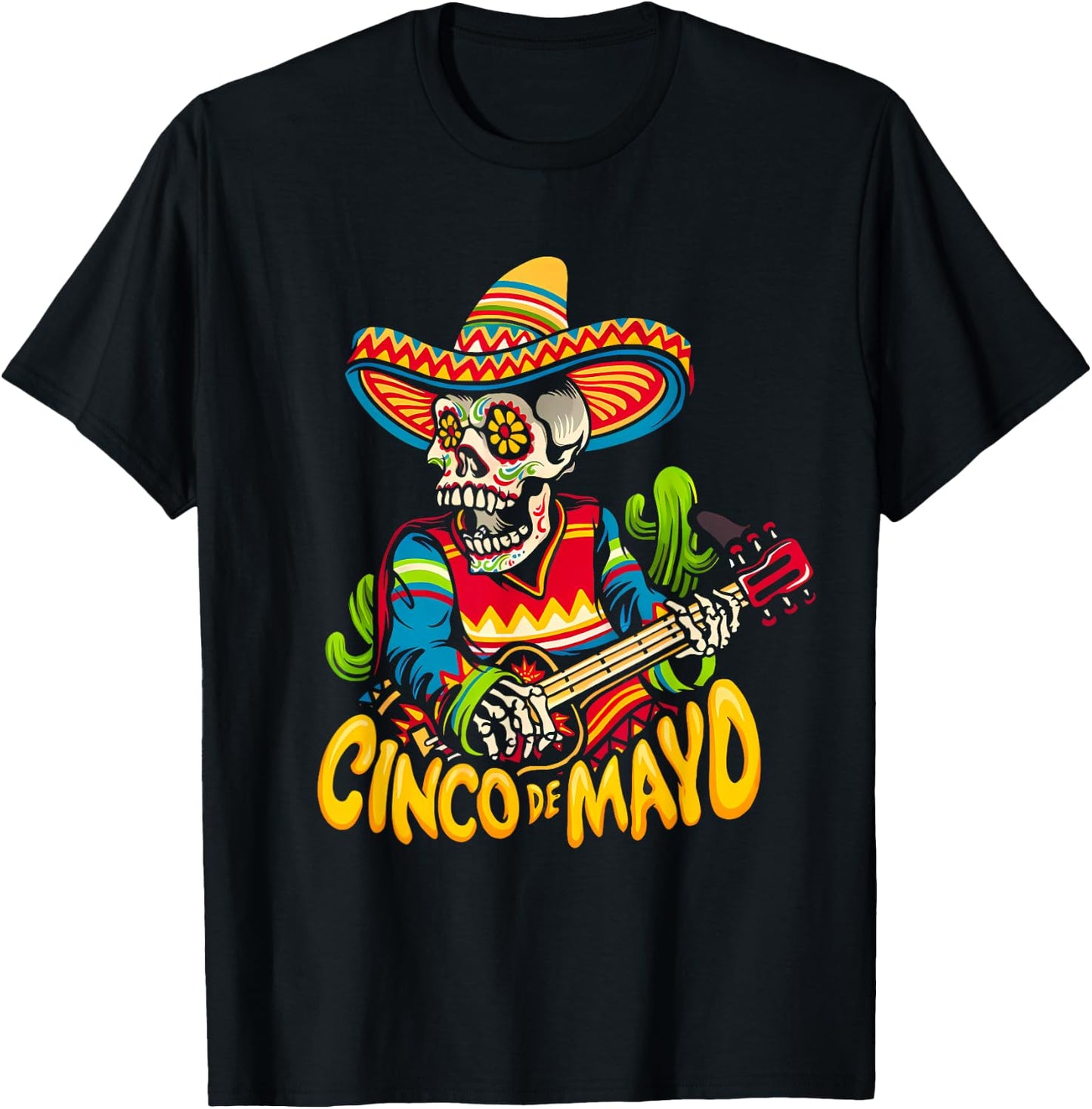 Cinco De Mayo Mexican Lets Fiesta 5 De Mayo Women Men T-Shirt - T-Shirt | Black