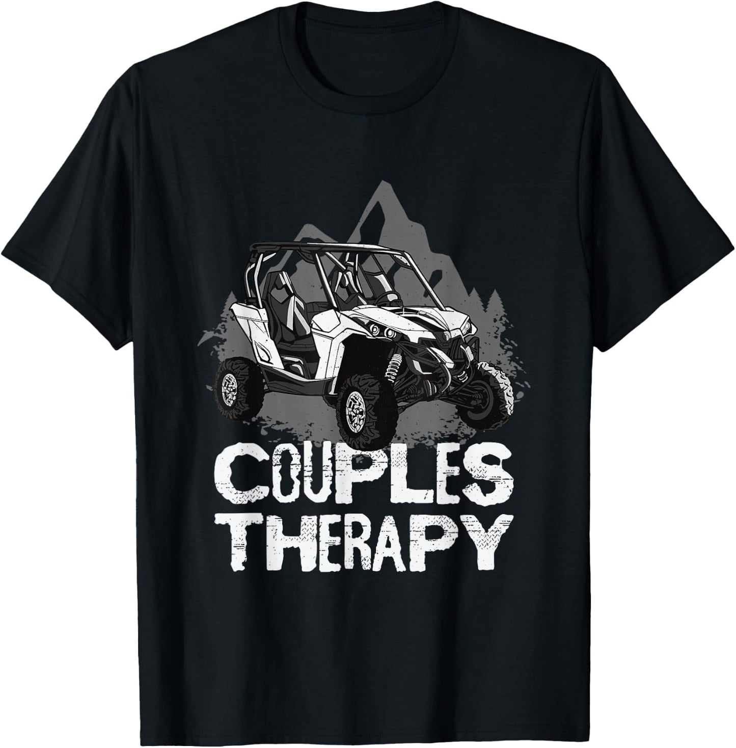 UTV Side By Side Couples Therapy T-Shirt - T-Shirt | Black