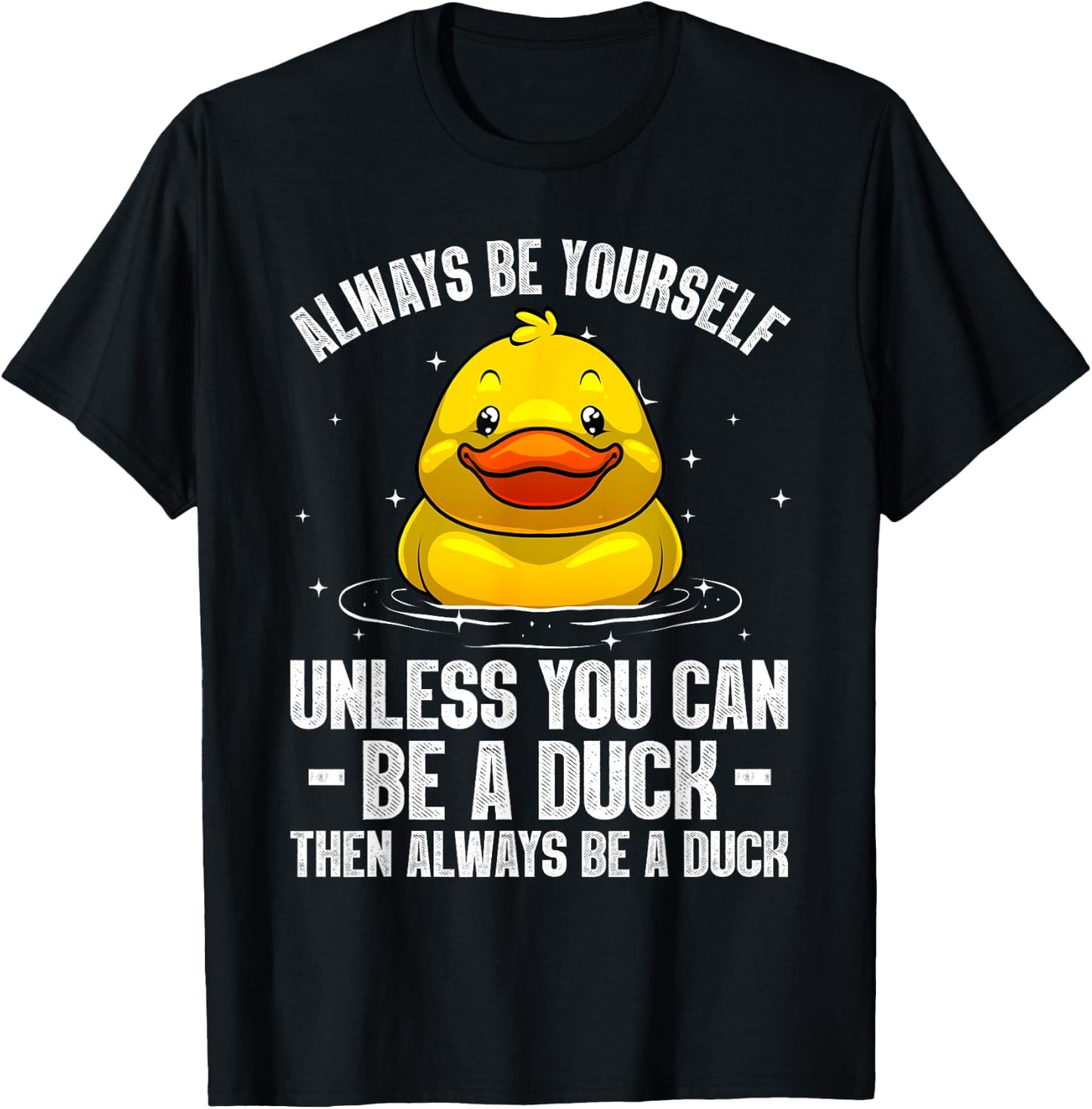 Cute Duck Women Kids Aquatic Bird Rubber Duck Lovers T-Shirt - T-Shirt | Black