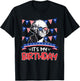 Its my Birthday Independence Day George Washington Party Men T-Shirt - T-Shirt | Black