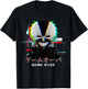 Japanese Vaporwave Anime Boy Game Over Glitch Aesthetic T-Shirt - T-Shirt | Black