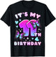11th Birthday, Girl 11 Years, Butterflies and Number 11 T-Shirt - T-Shirt | Black