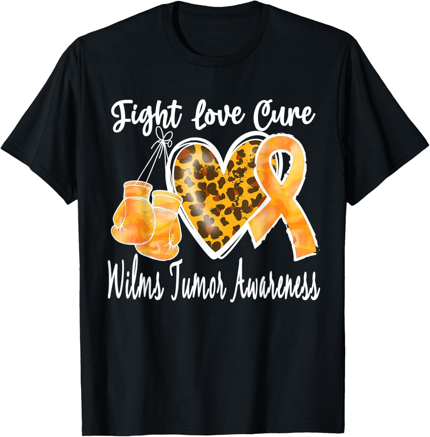 Wilms Tumor Awareness Fight Love Cure Kids Men T-Shirt - T-Shirt | Black