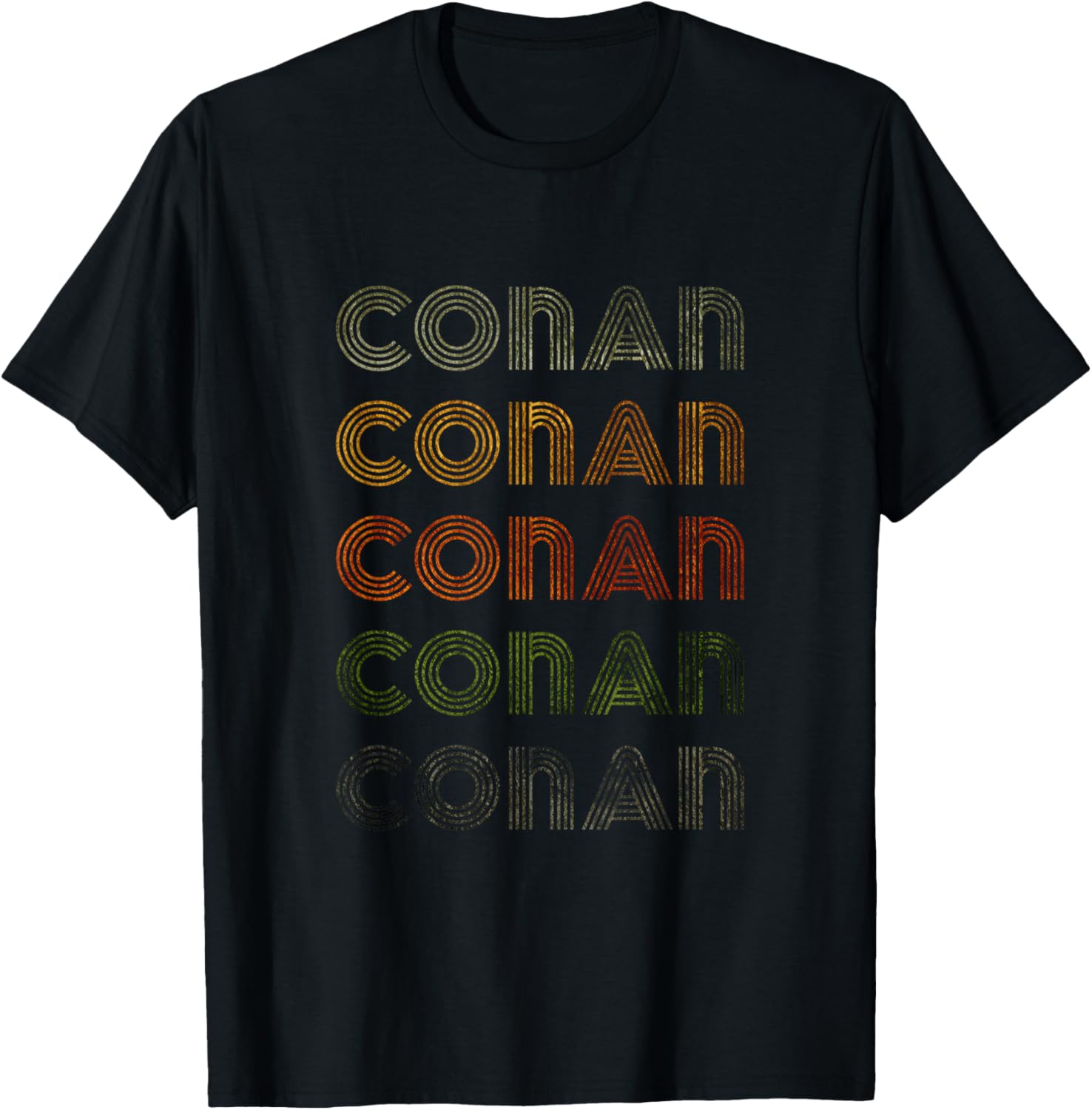 Love Heart Conan Grunge Vintage Style Black Conan T-Shirt - T-Shirt | Black