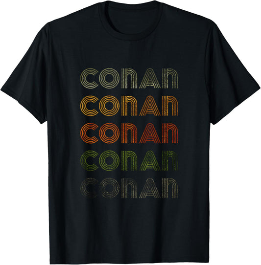 Love Heart Conan Grunge Vintage Style Black Conan T-Shirt - T-Shirt | Black