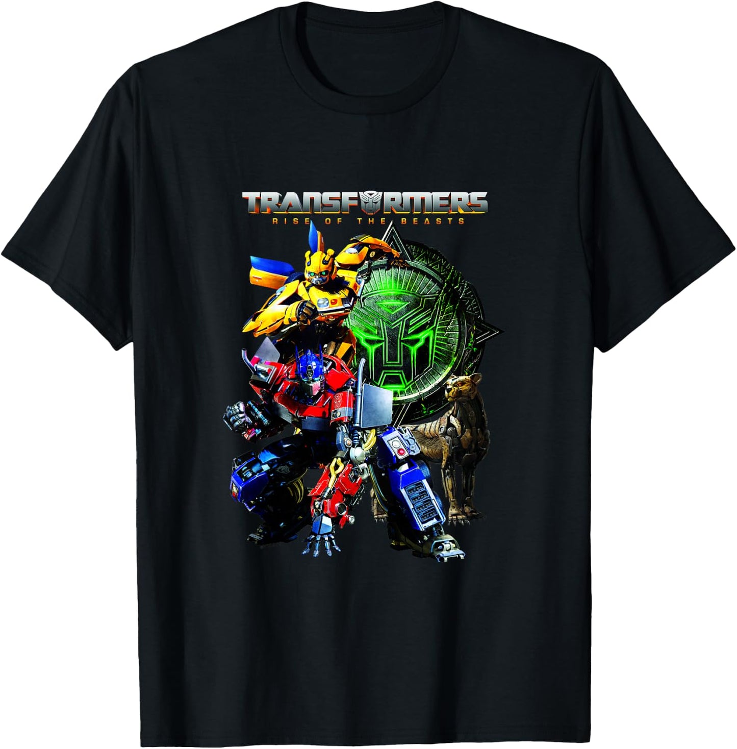 Transformers: Rise of The Beasts Heroes Vintage Group Shot T-Shirt - T-Shirt | Black