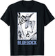 Blue Lock Gin Gagamaru Goalkeeper Big Chest Panel Portrait T-Shirt - T-Shirt | Black