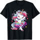 Ballet Dancer Unicorn Outfit Ballerina Dance For Girls T-Shirt - T-Shirt | Black